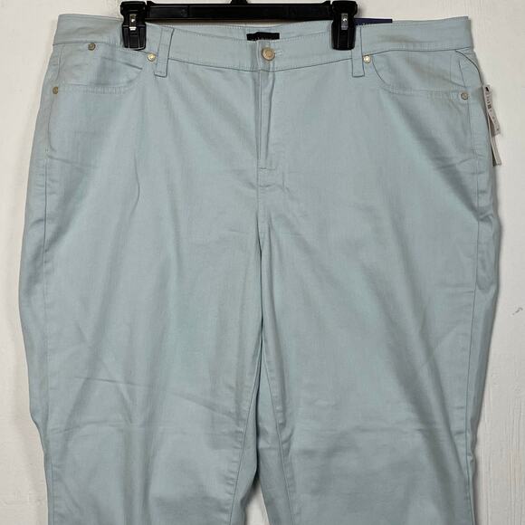 Talbots Light Blue Slim Ankle Jeans Size 20W - Picture 3 of 8